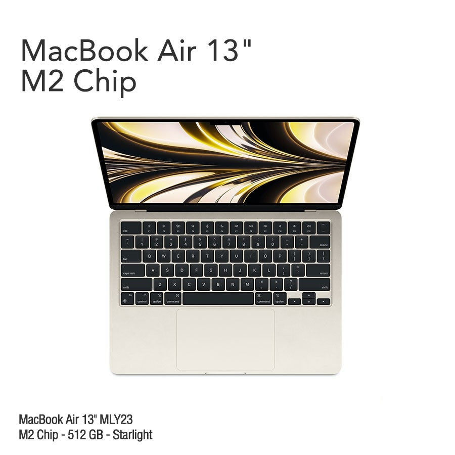MacBook Air 13.6" Retina [MLY43] M2 Chip 512 GB - Starlight