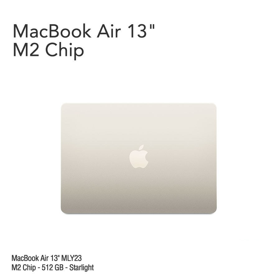 MacBook Air 13.6" Retina [MLY43] M2 Chip 512 GB - Starlight
